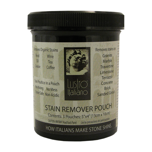 Éliminateur de taches en sachet pour pierres naturelles
